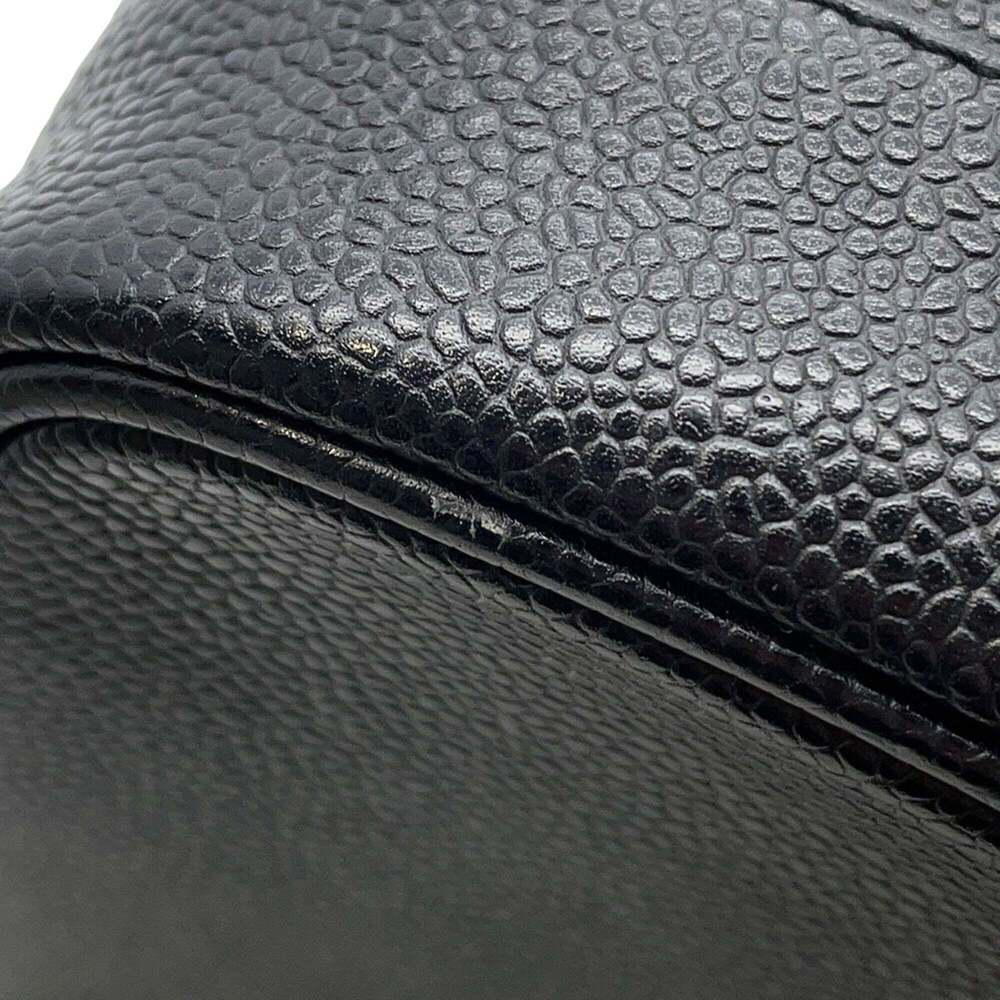 CHANEL Black Caviar Leather Logo Pouch - Picture 7 of 16